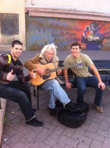 Jeff and Kevin with Homeless man music