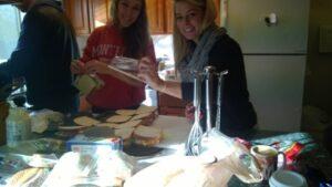 Ladies making sandwiches